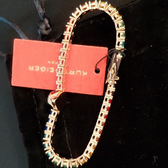 KURT GEIGER TENNIS Bracelet with Rainbow Accents - Picture 9 of 12